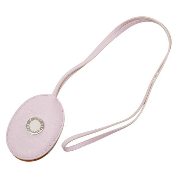 BVLGARI Other - BVLGARI Crochet Key Ring Neck Holder Pink Leather Women's